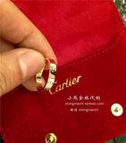 正品代购 Cartier/卡地亚 窄版无钻玫瑰金戒指情侣婚戒