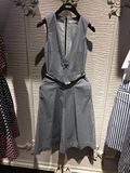 2016年夏装新款地素无袖条纹V领休闲连体裤2M2P602