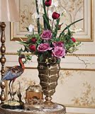 古典美式欧式法式新古典皇室奢华经典复古铜配瓷铜包瓷饰品鸟摆件