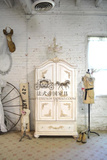 法式乡村欧式美式风格实木复古橡木雕花两门衣柜储物柜