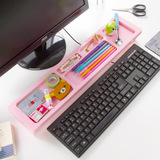 米木 桌面整理架 创意电脑键盘 省空间置物架 多功能办公收纳架