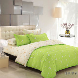 春秋季纯棉四件套简约大气时尚卡通床单1.5床被套2*2.3米床上用品