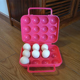 户外鸡蛋盒子装备野餐便携塑料4格6格12格鸡蛋盒野炊包装盒鸡蛋托