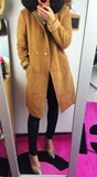2015冬新款韩版羊羔毛大衣直筒廓形中长款加厚仿皮毛一体外套女