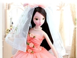 可儿娃娃洋娃娃9038中国蔷薇新娘婚纱公主关节体生日礼物女孩玩具