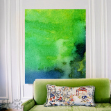 超现代抽象色块 卧室客厅风景欧美无框画装饰画壁挂画 简约时尚