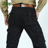 Jeep Falow休闲裤男冬季直筒大码男裤宽松工装裤男长裤多口袋裤子