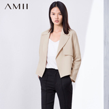 Amii2016春装新款 艾米女装春款修身大码短小外套