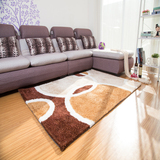特价长方形弹力丝地毯客厅茶几简约卧室韩国丝图案地毯地垫可定制
