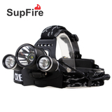 SupFire  L2强光头灯充电骑行灯钓鱼头灯LED矿灯10大功率