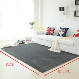现代简约客厅地毯 加厚卧室地毯 欧式黑白方格沙发茶几垫