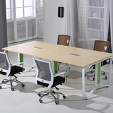 办公家具会议桌简约现代办公桌小型会议桌钢架培训桌条形洽谈桌