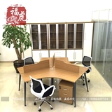 昆明办公家具 3人办公桌 职员桌椅屏风工作位 公司组合6人办公桌