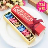 成品喜糖婚礼明治Meiji雪吻巧克力12粒中式镂空结婚庆喜糖盒含糖