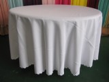 酒店餐厅婚庆会议宴会圆形长方形椭圆形纯色平纹台布桌布桌裙定制