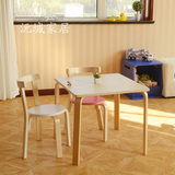 家用环保无甲醛时尚儿童写字桌椅组合实木幼儿园小饭桌方桌圆桌
