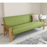 小户型简约现代 客厅卧室实木可拆洗布艺沙发椅 单人双人三人组合