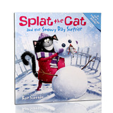 翻翻书英文原版Splat the Cat 长尾猫经典贴纸英绘本英语儿童图书