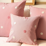 韩式田园小清新公主女孩房沙发靠垫套 抱枕套 床头靠枕靠包粉蓝色