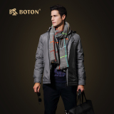 波顿中年短款羽绒服可脱卸内胆冬季加大码加厚商务男装老品牌外套