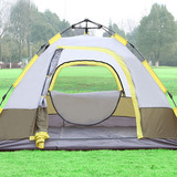 3-4人双层自动帐篷 户外野外用品登山装备双人野营沙滩露营防雨