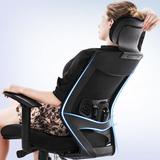 【伊尔伊】电脑椅人体工学椅办公椅子家用转椅A318 黑色-固定扶手
