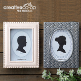 可立特Creative Home美式乡村 灰色/白色陶瓷压纹相框，两款