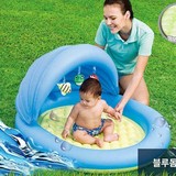 韩国代购 儿童玩具正品幼儿小宝宝 安全遮阳戏水池 充气游戏床M29