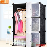 韩式组装成人简易衣柜组合树脂收纳储物衣橱折叠装挂衣服塑料柜子