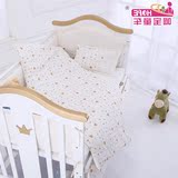 呵宝欧式白色婴儿床实木宝宝床多功能bb床游戏床带滚轮可变儿童床