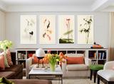 欧尚双联装饰画现代客厅沙发背景墙画水墨国画意境中式挂画无框画