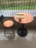 欧美式咖啡桌椅奶茶店桌铁艺餐桌电脑桌酒吧桌椅实木圆桌快餐桌椅