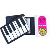诺艾37键手卷钢琴便携硅胶软键盘儿童玩具启蒙早教入门自学电子琴