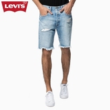 Levi's李维斯501CT系列男士经典窄脚破洞做旧牛仔短裤23679-0008