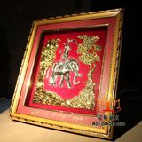 新品 藏传佛教用品 藏式 大象 和气四瑞相框画 墙壁装饰挂画 特价