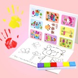 儿童DIY手指画颜料套装可水洗无毒手印彩绘水彩画涂料涂鸦玩具
