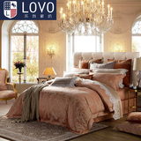 LOVO家纺罗莱 出品床品优雅提花被套床上四件套安娜贝尔/维斯特