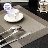 日式高档西餐垫PVC防滑隔热垫欧式餐桌垫免洗环保茶几垫桌布餐布