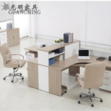 公家具职员办公桌四人位员工位组合屏风工作位2人电脑桌位特价