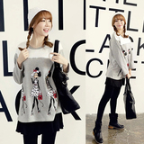 2件包邮韩国代购2015秋冬装新款宽松韩版可爱时髦米老鼠少女卫衣