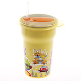 韩国进口儿童水杯 啵乐乐宝宝带盖吸管不锈钢卡通杯子学生保温杯