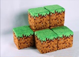Minecraft我的世界 游戏周边 炸弹草坪方块抱枕公仔毛绒礼物挂件