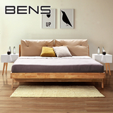BENS奔斯 纯实木床北欧现代简约小户型双人床1.8米1.5米婚床801S