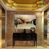 日本购 赵无极抽象油画大幅壁画客厅背景沙发墙画横版简约装饰画