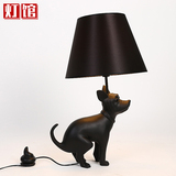 现代简约创意个性小狗装饰台灯卧室床头灯客厅书房拉丹犬落地灯具