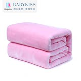 babykiss毛毯加厚 床单拉舍尔纯色保暖冬季毛毯盖毯礼品定制