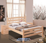 大促销加厚成人松木床环保实木床单人双人床简易床1米5床1米8