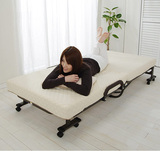 日本折叠单人床办公室午睡床午休床硬板床陪护床隐形床酒店加床