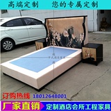 新中式宜家现代实木床样板房家具会所小户型双人床古典家具简约