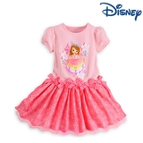 预定 美国代购Disney迪士尼 索菲亚公主sofia女孩 女童连衣裙